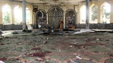 عکس از انفجار انتحاری مسجدی در قندهار